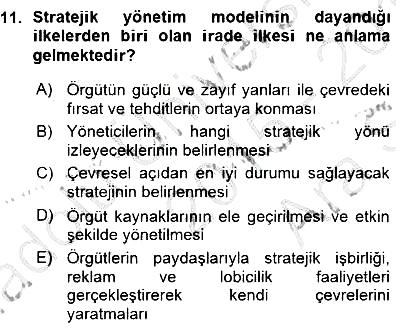 Kurumsal İletişim 2015-2016 Ara Sınav - 11. soru
