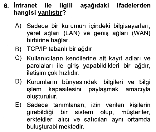 Kurumsal İletişim 2023-2024 Ara Sınav - 6. soru