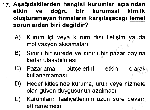 Kurumsal İletişim 2025-2026 Ara Sınav - 17. soru