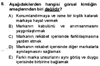 Kurumsal İletişim 2012-2013 Dönem Sonu Sınavı - 8. soru