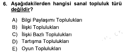 Marka İletişimi Tasarımı ve Uygulamaları 2024-2025 Dönem Sonu Sınavı - 6. soru