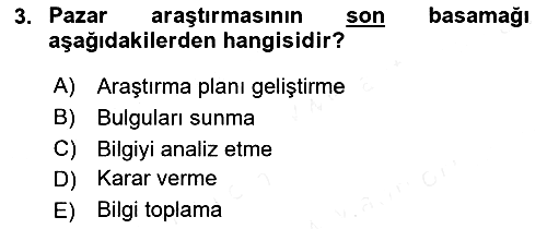 Marka ve Yönetimi 2018-2019 Dönem Sonu Sınavı - 3. soru