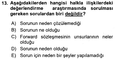 Pazarlama İletişimi 2015-2016 Ara Sınav - 13. soru