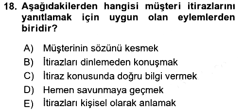 Pazarlama İletişimi 2015-2016 Ara Sınav - 18. soru