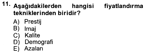 Reklamcılık 2012-2013 Ara Sınav - 11. soru