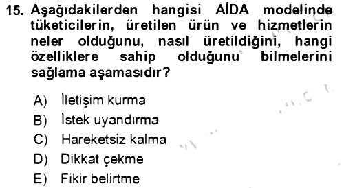 Sürdürülebilirlik ve Halkla İlişkiler 2021-2022 Dönem Sonu Sınavı - 15. soru