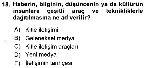 Sürdürülebilirlik ve Halkla İlişkiler 2024-2025 Dönem Sonu Sınavı - 18. soru