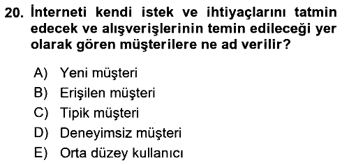 Sürdürülebilirlik ve Halkla İlişkiler 2022-2023 Yaz Okulu Sınavı - 20. soru