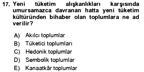 Tanıtım Ve Pazarlama 2022-2023 Ara Sınav - 17. soru