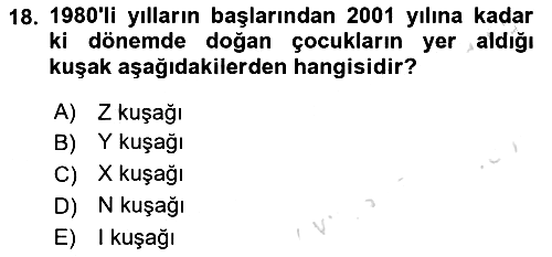 Tüketici Davranışları 2024-2025 Dönem Sonu Sınavı - 18. soru
