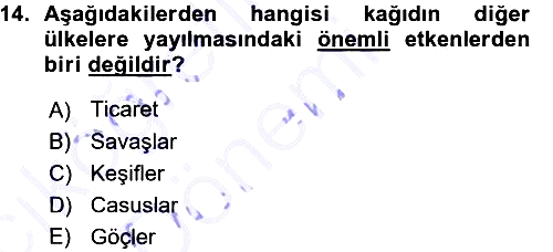 Halkla İlişkiler Uygulama Teknikleri 2015-2016 Ara Sınav - 14. soru
