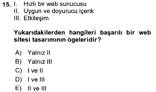 Halkla İlişkiler Uygulama Teknikleri 2016-2017 Dönem Sonu Sınavı - 15. soru