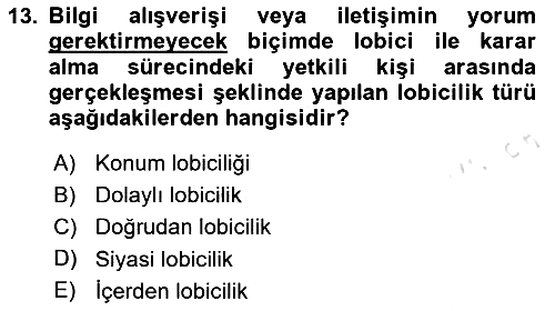 Halkla İlişkilerde Güncel Kavramlar 2 2023-2024 Dönem Sonu Sınavı - 13. soru
