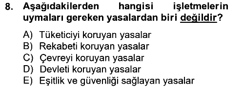 Kurumsal Sosyal Sorumluluk 2012-2013 Ara Sınav - 8. soru