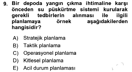 Depolama Ve Envanter Yönetimi 2017-2018 Ara Sınav - 9. soru