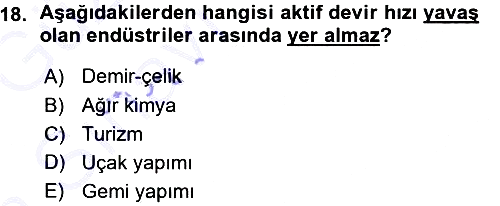 Finansal Yönetim 1 2015-2016 Ara Sınav - 18. soru