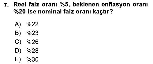 Finansal Yönetim 1 2025-2026 Ara Sınav - 7. soru