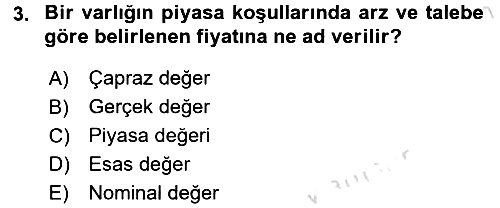 Finansal Yönetim 2 2015-2016 Dönem Sonu Sınavı - 3. soru