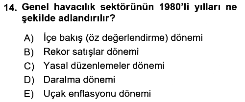 Genel Havacılık 2018-2019 Ara Sınav - 14. soru
