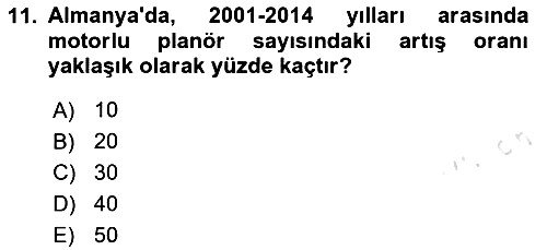 Genel Havacılık 2025-2026 Ara Sınav - 11. soru