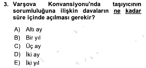 Hava Hukuku 2021-2022 Dönem Sonu Sınavı - 3. soru