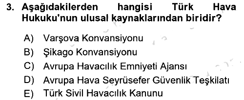 Hava Hukuku 2022-2023 Dönem Sonu Sınavı - 3. soru