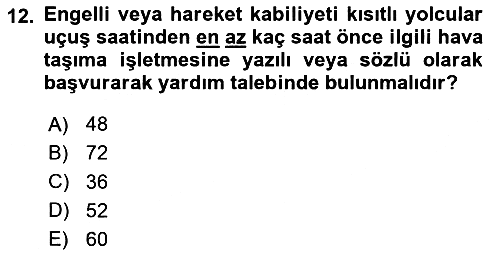 Hava Hukuku 2025-2026 Dönem Sonu Sınavı - 12. soru