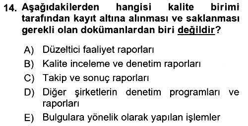 Hava Taşımacılığı 2016-2017 Dönem Sonu Sınavı - 14. soru