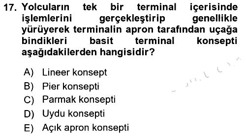 Havaalanı Sistemi 2021-2022 Ara Sınav - 17. soru