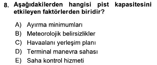 Havaalanı Sistemi 2017-2018 Dönem Sonu Sınavı - 8. soru