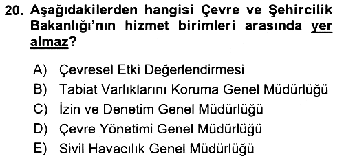 Havaalanı Sistemi 2019-2020 Dönem Sonu Sınavı - 20. soru