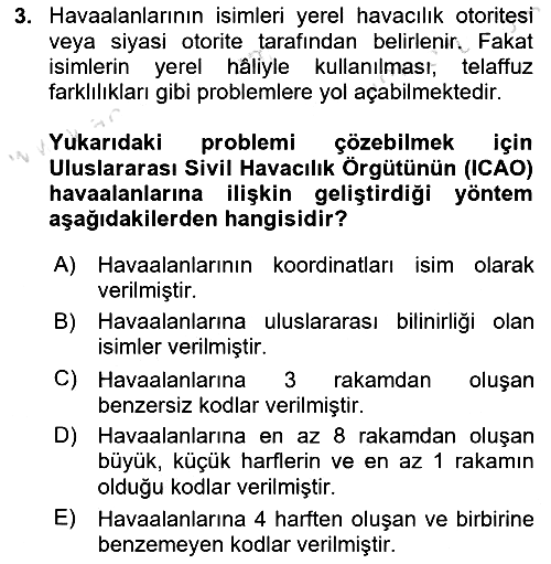 Havaalanı Sistemi 2021-2022 Dönem Sonu Sınavı - 3. soru