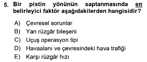 Havaalanı Sistemi 2021-2022 Yaz Okulu Sınavı - 5. soru