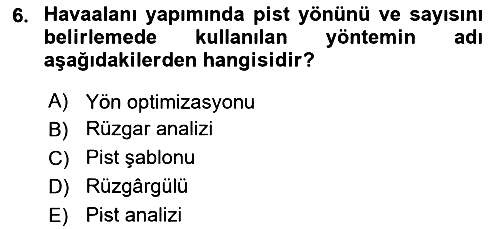 Havaalanı Sistemi 2022-2023 Yaz Okulu Sınavı - 6. soru