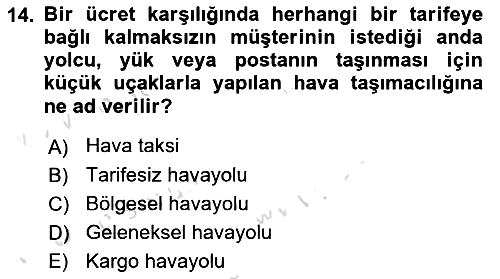 Havacılığa Giriş 2021-2022 Ara Sınav - 14. soru