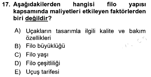Havacılığa Giriş 2023-2024 Ara Sınav - 17. soru