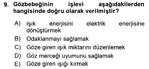 Havacılık Emniyeti 2022-2023 Ara Sınav - 9. soru