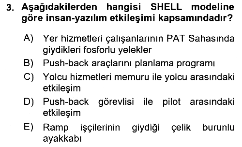 Havacılık Emniyeti 2024-2025 Ara Sınav - 3. soru