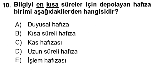 Havacılık Emniyeti 2025-2026 Ara Sınav - 10. soru