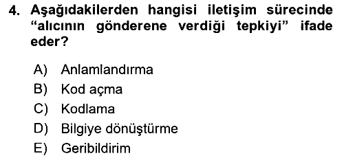 Havacılık Emniyeti 2018-2019 Dönem Sonu Sınavı - 4. soru