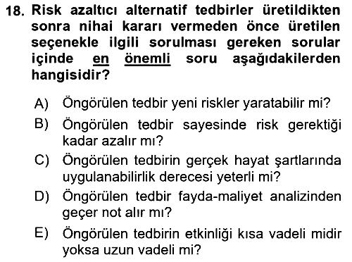 Havacılık Emniyeti 2021-2022 Dönem Sonu Sınavı - 18. soru