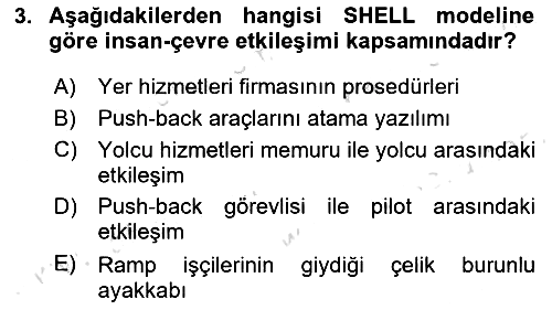 Havacılık Emniyeti 2023-2024 Dönem Sonu Sınavı - 3. soru