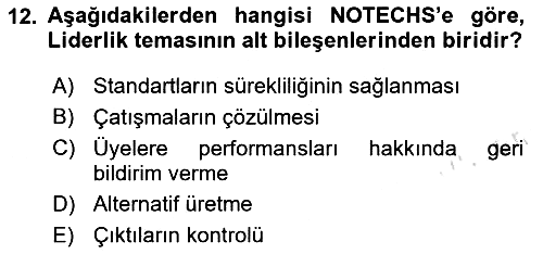 Havacılık Emniyeti 2023-2024 Yaz Okulu Sınavı - 12. soru