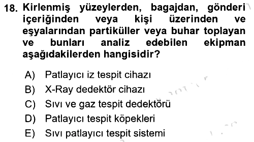 Havacılık Güvenliği 2017-2018 Ara Sınav - 18. soru