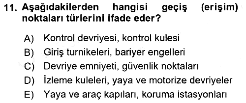 Havacılık Güvenliği 2018-2019 Ara Sınav - 11. soru