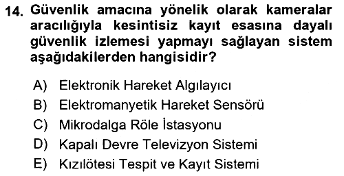 Havacılık Güvenliği 2025-2026 Ara Sınav - 14. soru