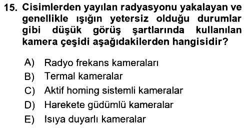 Havacılık Güvenliği 2025-2026 Ara Sınav - 15. soru