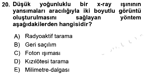 Havacılık Güvenliği 2022-2023 Dönem Sonu Sınavı - 20. soru