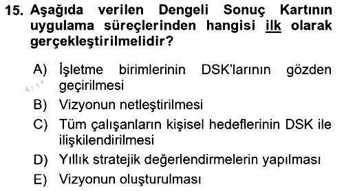 Havacılık İşletmelerinde Muhasebe Uygulamaları 2022-2023 Dönem Sonu Sınavı - 15. soru
