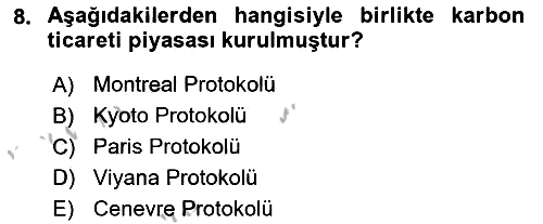 Havayolu Pazarlaması 2018-2019 Yaz Okulu Sınavı - 8. soru
